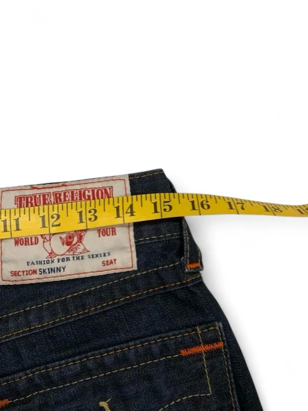 True Religion Section Skinny Seat Men's Dark Wash Jeans Size 29x34 Great Cond